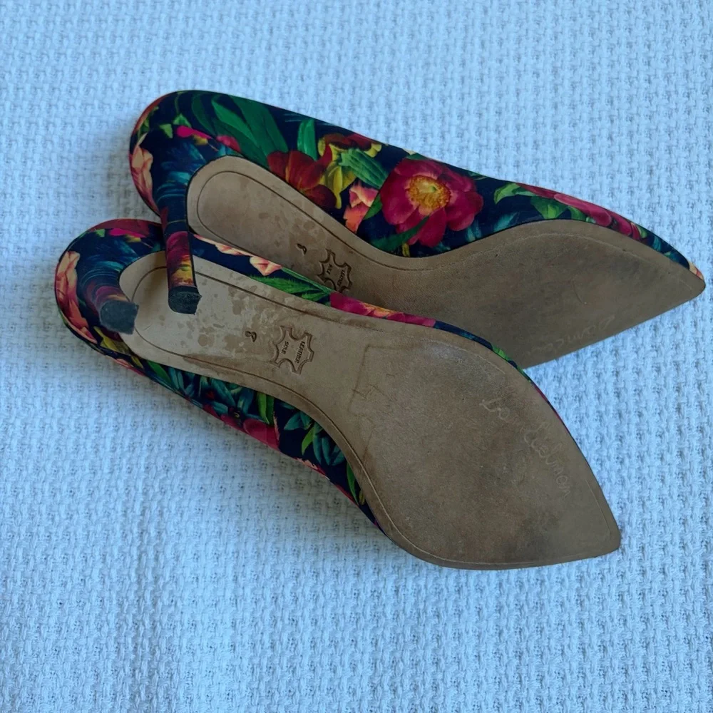 Sam Edelman Women's Heels - Floral Red and Green - Picture 4 of 4